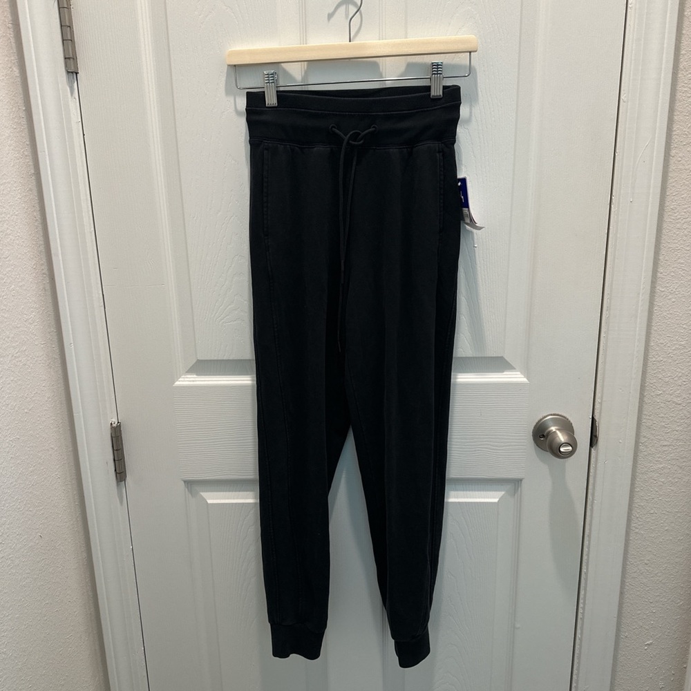 JoyLab Black Drawstring Joggers with Tapered Cuffs